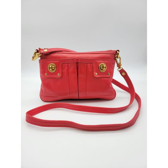 Marc By Marc Jacobs Gold Turnlock Crossbody Bag - Picture 1 of 12